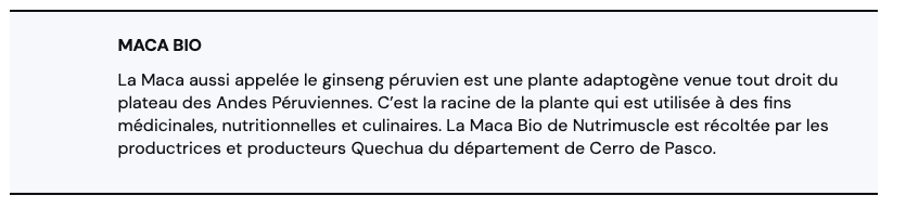 Maca Bio