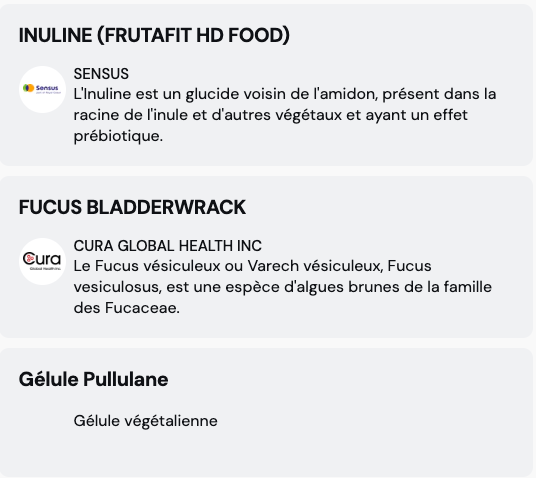 iode (Varech vésiculeux)