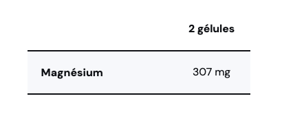 Magnesium bio (faite a partir de laitue de mer)